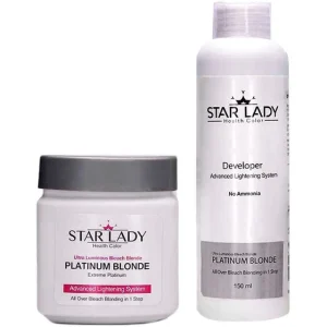 کرم پلاتینه بی رنگ کننده مو استارلیدی مدل Platinum Blonde-حجم 260 میلی لیتر