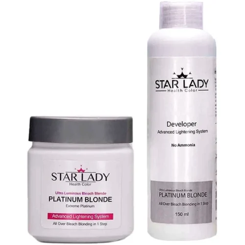 کرم پلاتینه بی رنگ کننده مو استارلیدی مدل Platinum Blonde-حجم 260 میلی لیتر