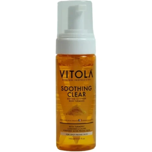 فوم شستشوی صورت زردچوبه ویتولا پوست چرب و مختلط حجم 150 میل ا Vitola turmeric face wash foam
