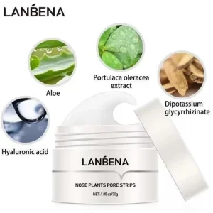 چسب ضد جوش سر سیاه بینی لانبنا ا LANBENA Nose Plants Pore Strips