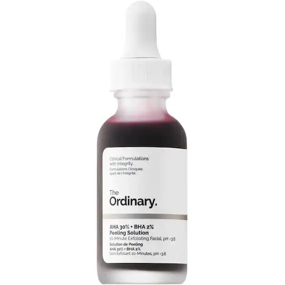 سرم پیلینگ و لایه بردار اوردینری روشن کننده و ضد لک 30 میل اصل ا The Ordinary AHA 30% + BHA 2% Peeling