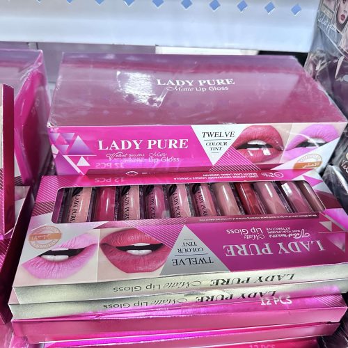 جین 12عددی رژ مایع لیدی پیور lady pure matte lip gloss