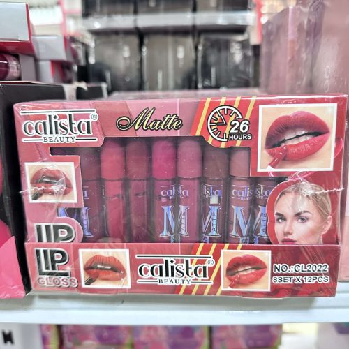 جین 96عددی رژ لب مایع کالیستا مات فشن کالر lip gloss calista matte fashion colors