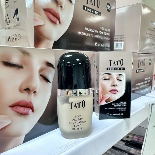 جین 24 عددی کرم پودر تاتو tatoo رنگ های 01 و 02 foundation TATO