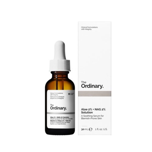 سرم ضد قرمزی و یکدست کننده پوست آلوئه ورا 2% اوردینری The Ordinary Aloe 2% + NAG 2% Solution