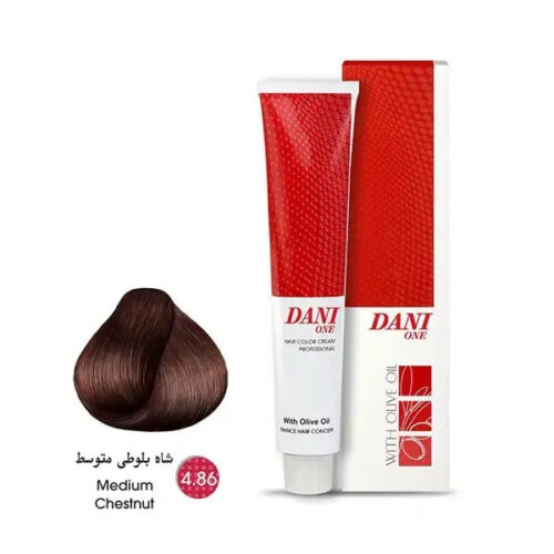 رنگ مو شاه بلوطی متوسط شماره 4.86 حجم 100 میل