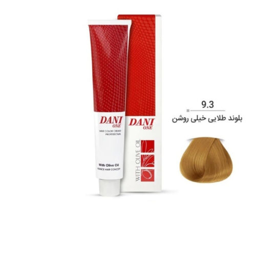 رنگ مو دنی وان بلوند طلایی خیلی روشن شماره 9.3 حجم 100 میل