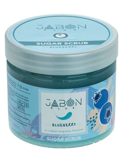 اسکراب شکری لایه بردار پوست ژبن پلاس مدل Blueberry وزن 450 گرم