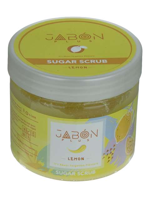 اسکراب شکری لایه بردار پوست ژبن پلاس مدل Lemon وزن 450 گرم