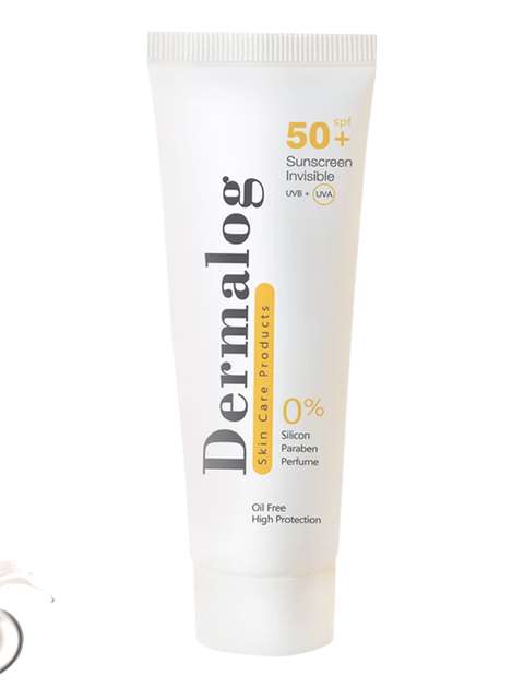 کرم ضدآفتاب بدون رنگ درمالوگ، SPF50، مدل Invisible، مناسب انواع پوست و حجم 50 میلی‌لیتر، محافظت کننده در برابر اشعه UVA ،UVB، ضد حساسیت، بدون...