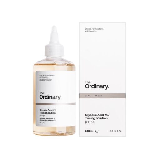 تونر گلیکولیک اسید اوردینری لایه بردار و روشن کننده The Ordinary Glycolic Acid 7% Toning Solution 240ml