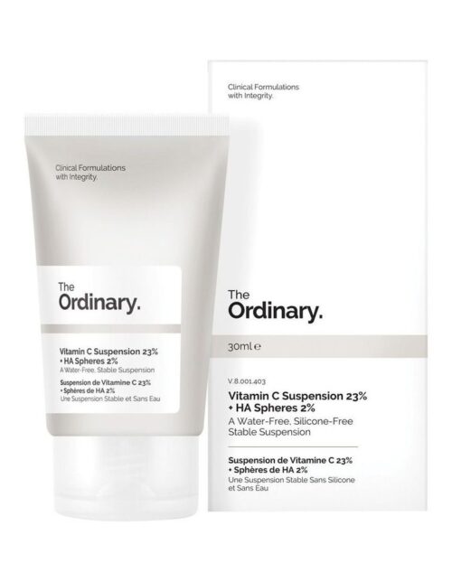 کرم ویتامین سی ۲۳% + هیالورونیک اسید ۲% اوردینری The Ordinary Vitamin C Suspension 23% + HA Spheres 2%