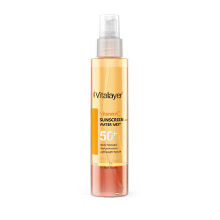 اسپری ضد آفتاب دو فاز ویتالیر با SPF50 دارای ویتامین سی حجم 150 میلی لیتر