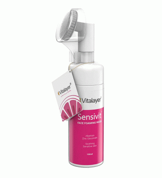 فوم پاک کننده صورت ویتالیر مدل Sensivit مناسب پوست حساس حجم 150میلی لیتر